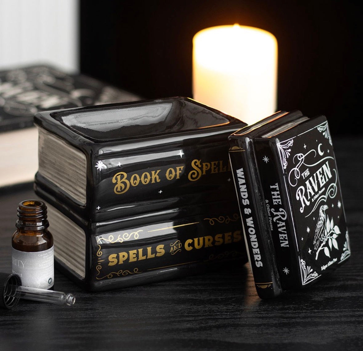 Spell Books Wax Burner